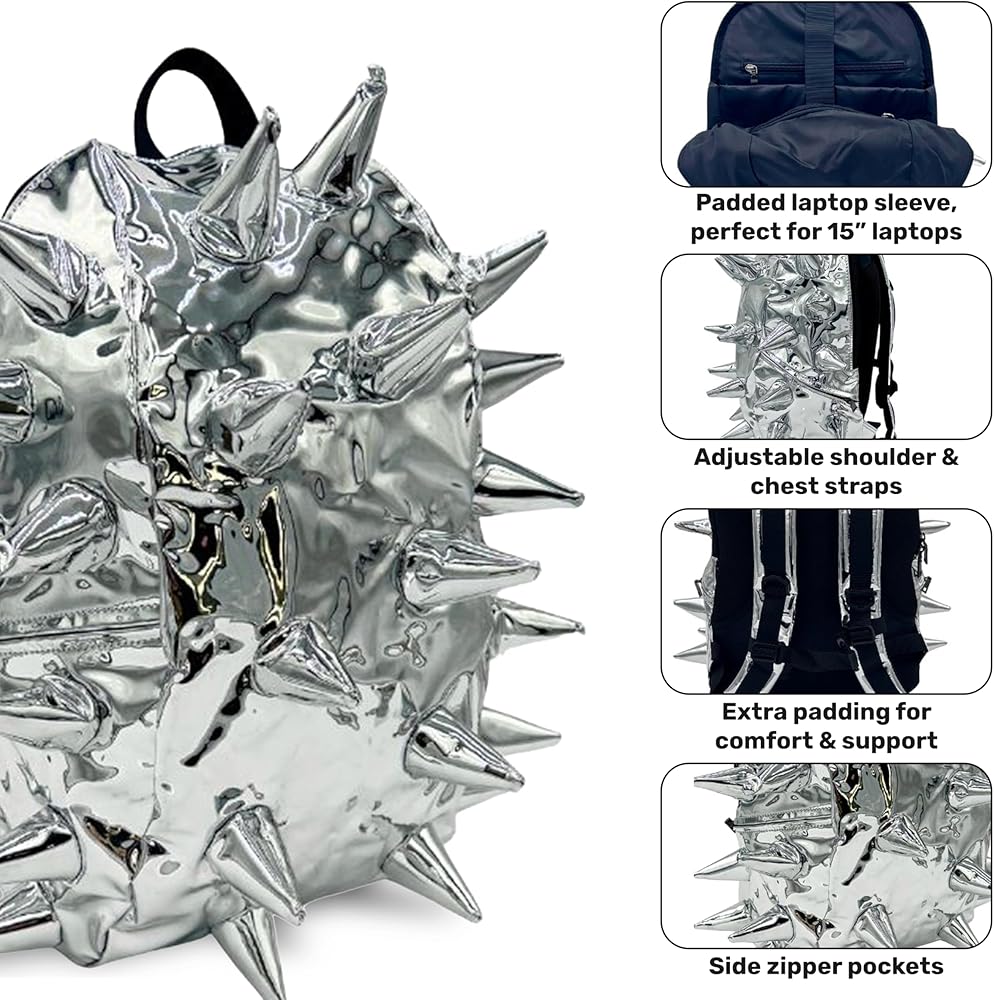 Amazon.com | Madpax Spike Thunderchrome Silver Premium 15